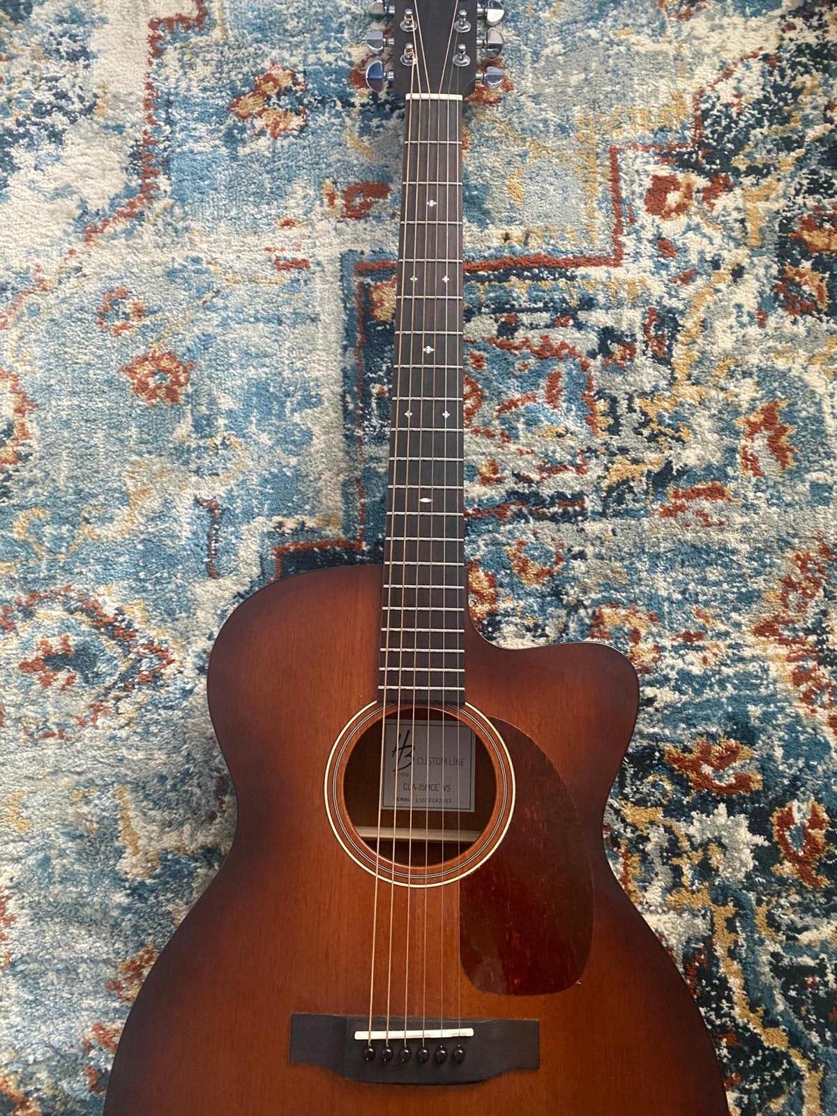 Harley benton Cla—15mce, Ophalen, Zo goed als nieuw, Western- of Steelstringgitaar