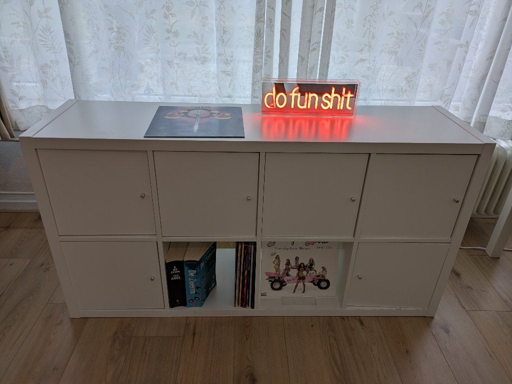 Ikea Kallax kast met 6 deuren wit, Ophalen, Overige materialen, Gebruikt, 100 tot 150 cm