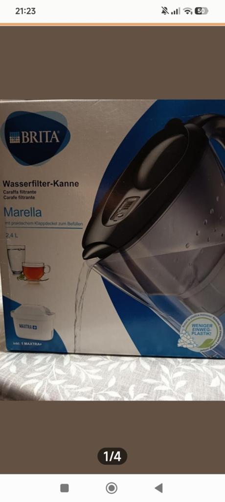 Nieuw Brita waterkan met filter cartridge, Ophalen of Verzenden, Nieuw