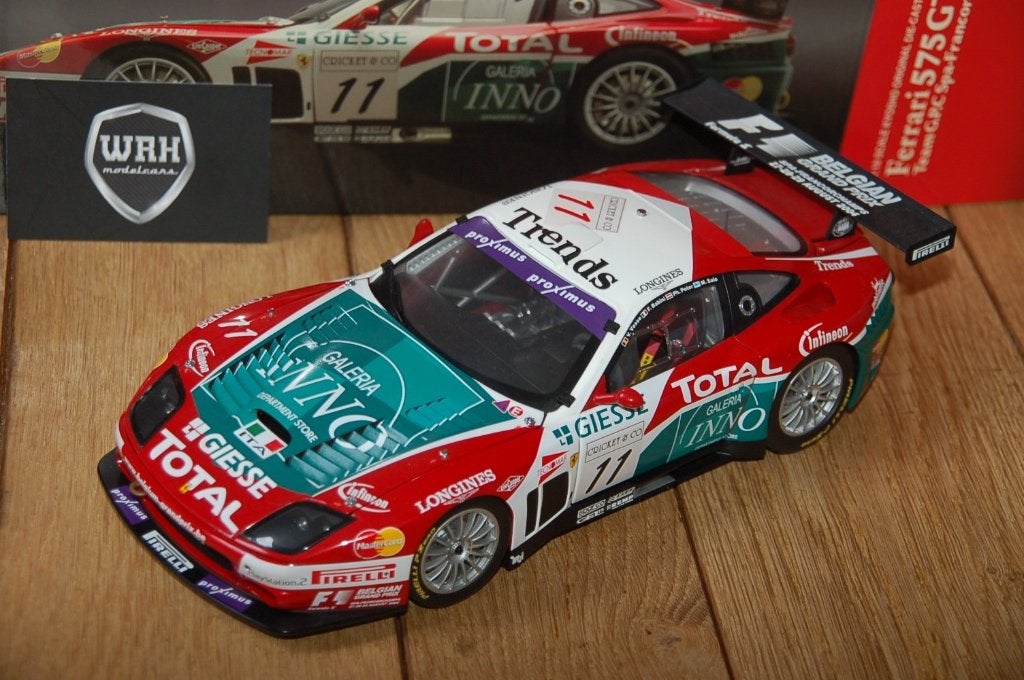1:18 FERRARI 575 GTC GIESSE #11 Kyosho diecast WRH, Verzenden, Zo goed als nieuw, Auto, Kyosho