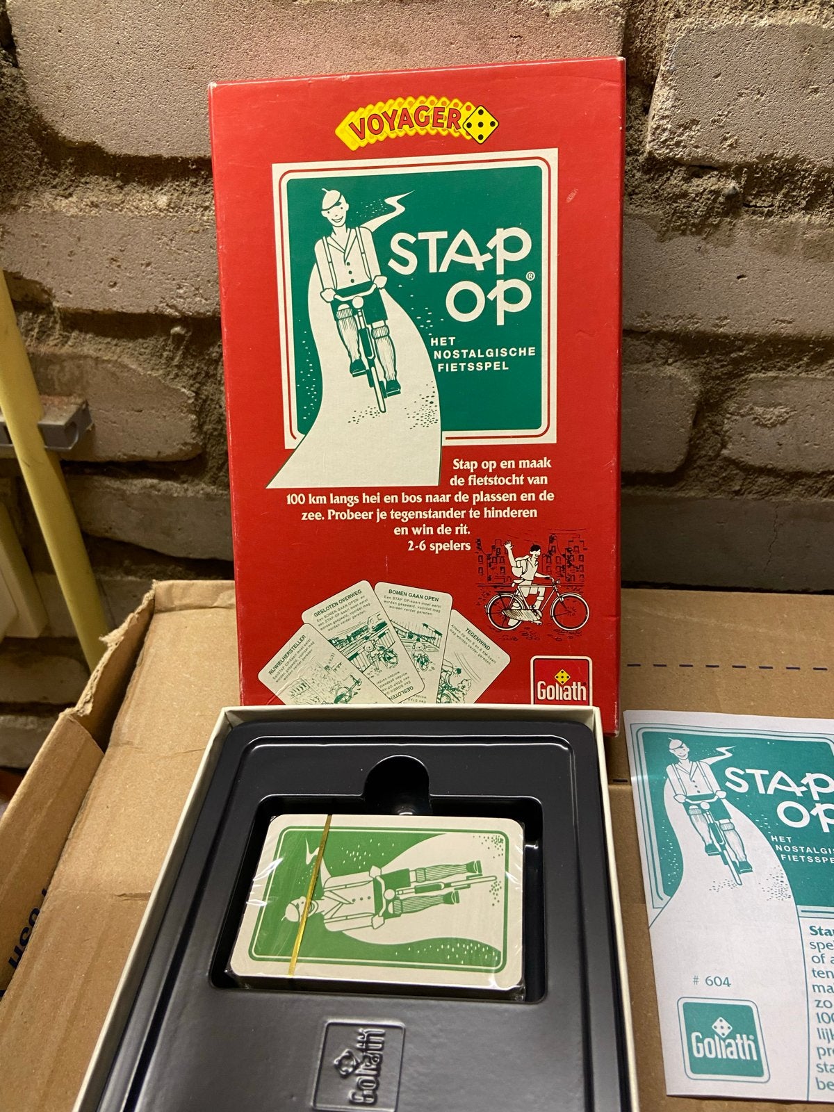 Stap Op: Het Nostalgische Fietsspel van Goliath, Drie of vier spelers, Ophalen of Verzenden, Zo goed als nieuw