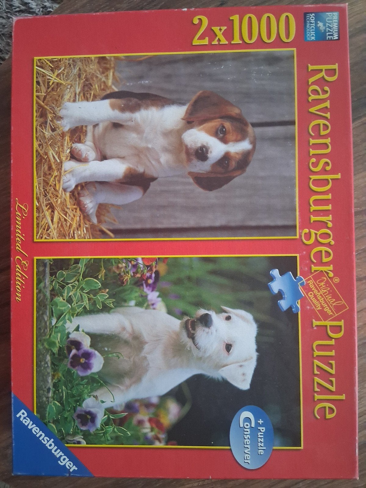 Ravensburger Puzzels 2x1000 stukjes - Puppies & Hondjes, Ophalen of Verzenden