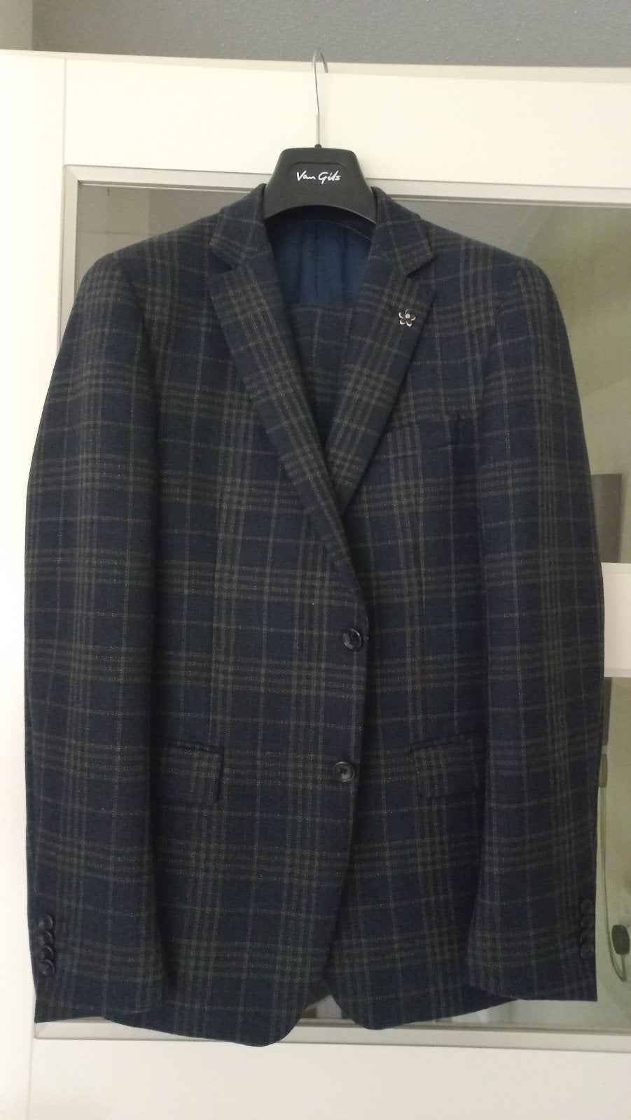 Van Gils pak, Ophalen of Verzenden, Zo goed als nieuw, Maat 48/50 (M), Blauw