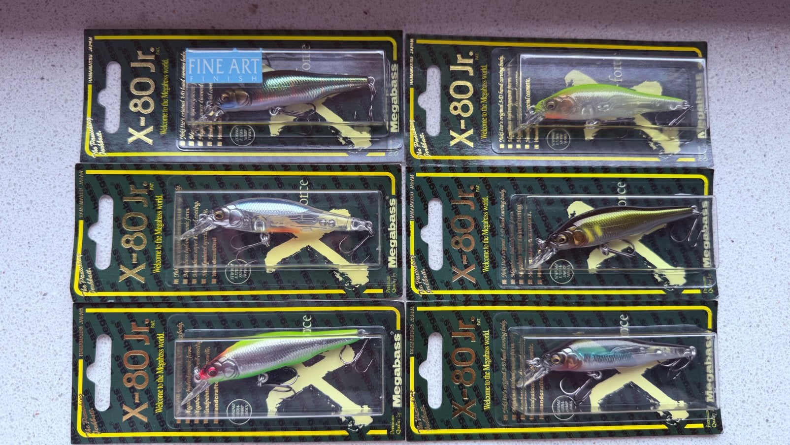6x Megabass X-80 Jr Twitchbaits JDM Japan, Watersport en Boten, Ophalen of Verzenden, Nieuw