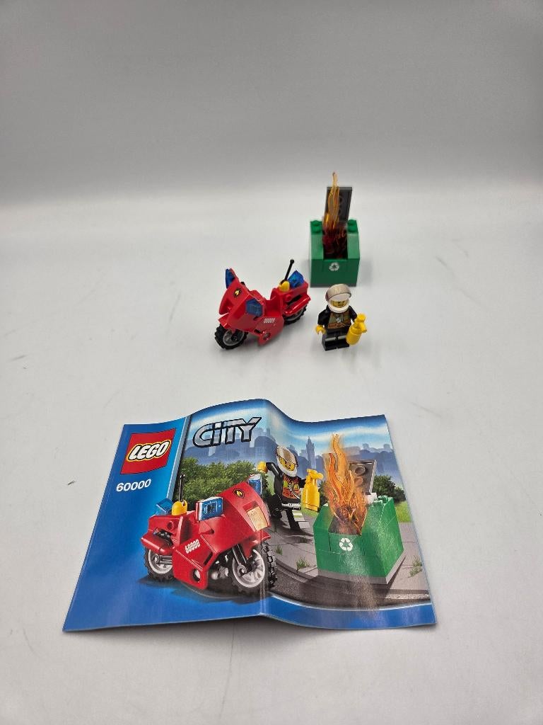 Lego City 60000 Fire Motorcycle, Compleet, City, Lego, Ophalen of Verzenden