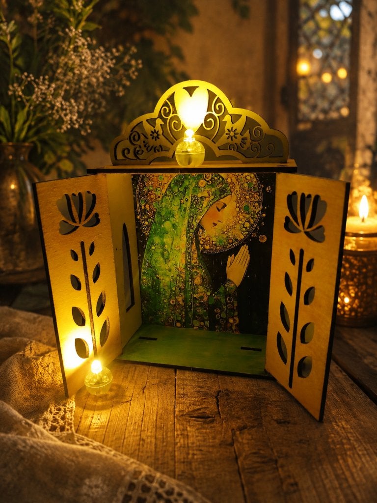 huis altaar / sfeerlicht, Hout, Meerkleurig, Overige stijlen, Nieuw