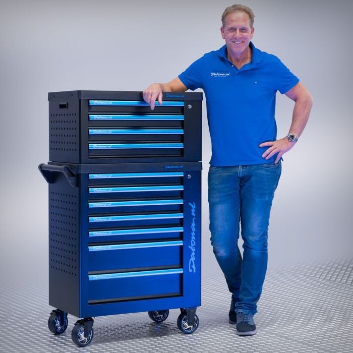 Gereedschapswagen met 7 lades + gereedschapskist met 4 lades