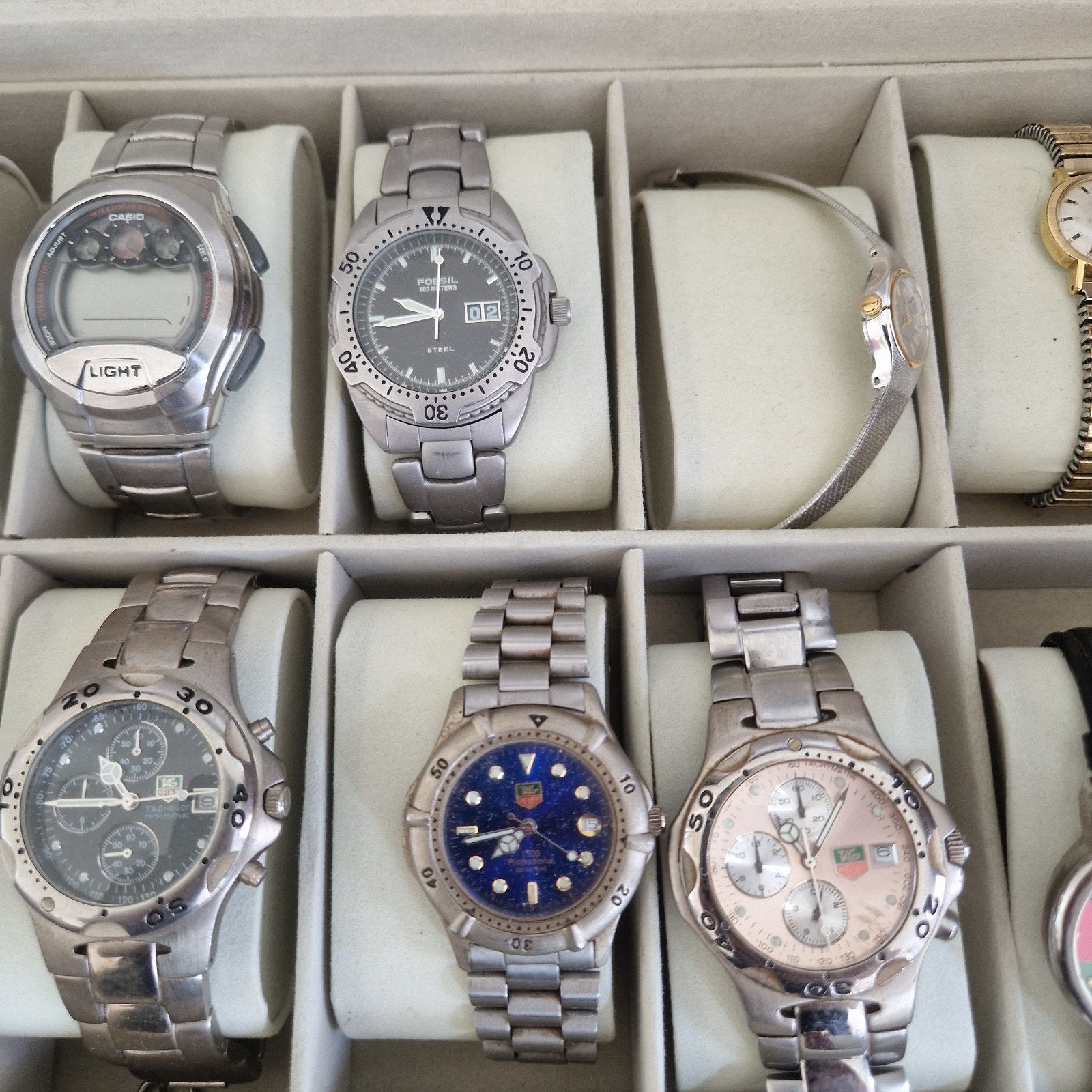 Diverse partij vintage horloges - Heren en Dames, Overige merken, Overige materialen, Met bandje, Polshorloge