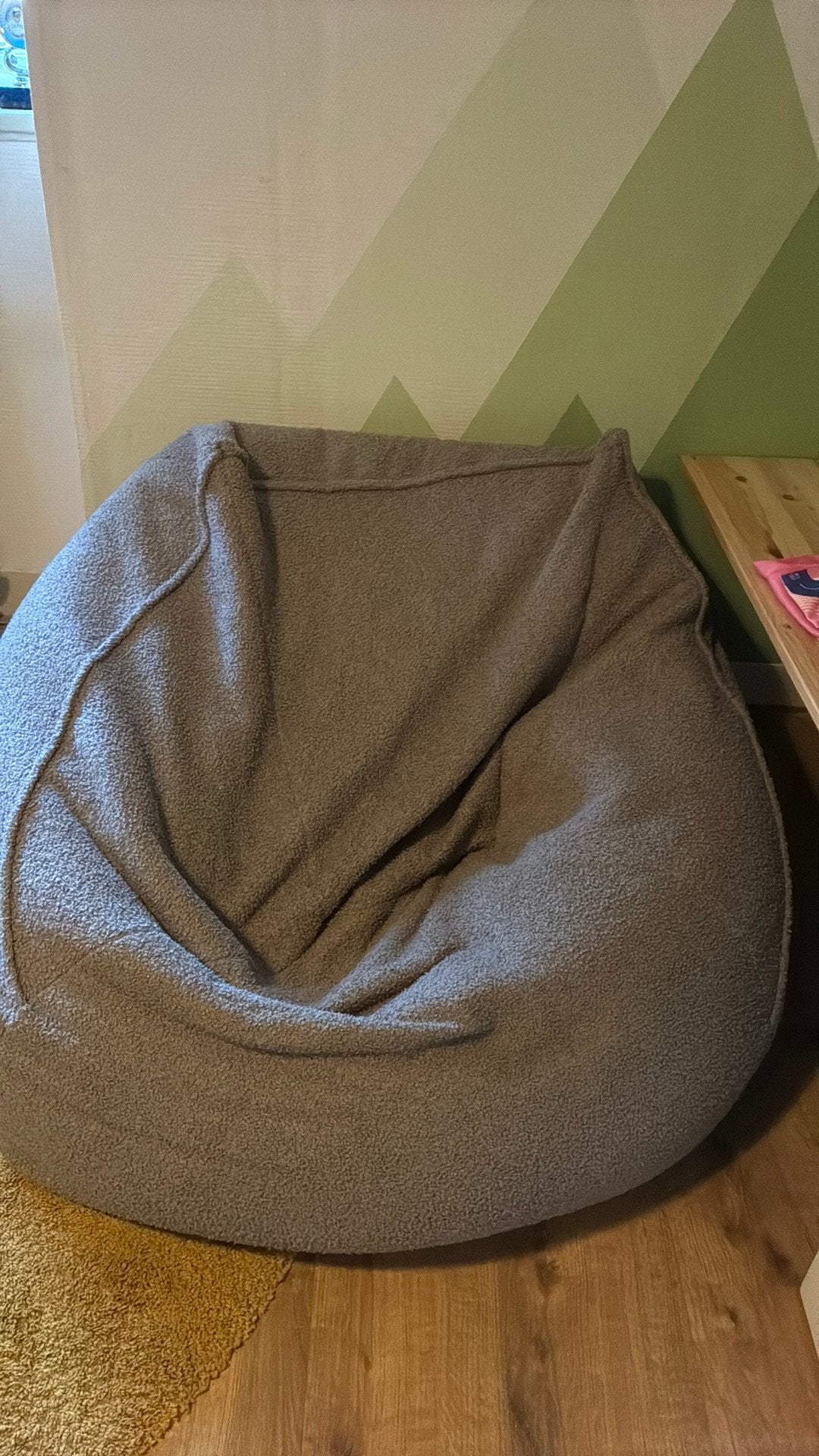 Een zitzak en een hele comfortabele, Ophalen, Zo goed als nieuw, Grijs