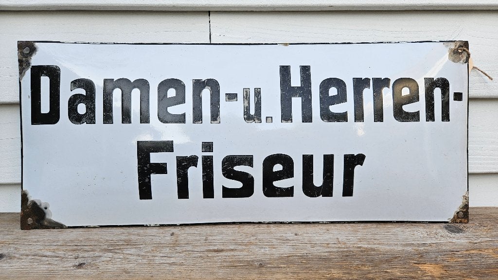 Emaille Reclamebord, Ophalen of Verzenden, Gebruikt, Reclamebord