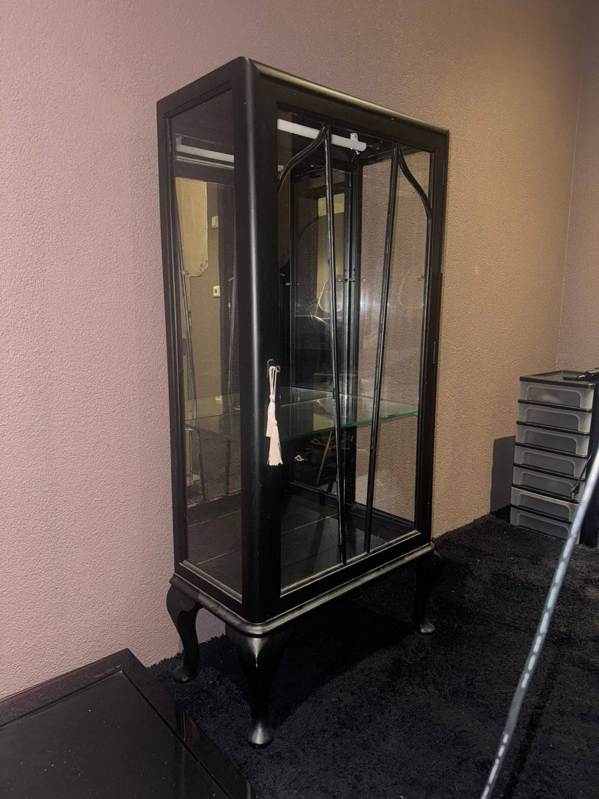 Vitrine kastje brocant, Huis en Inrichting, Ophalen, 50 tot 100 cm, Zo goed als nieuw, Minder dan 100 cm