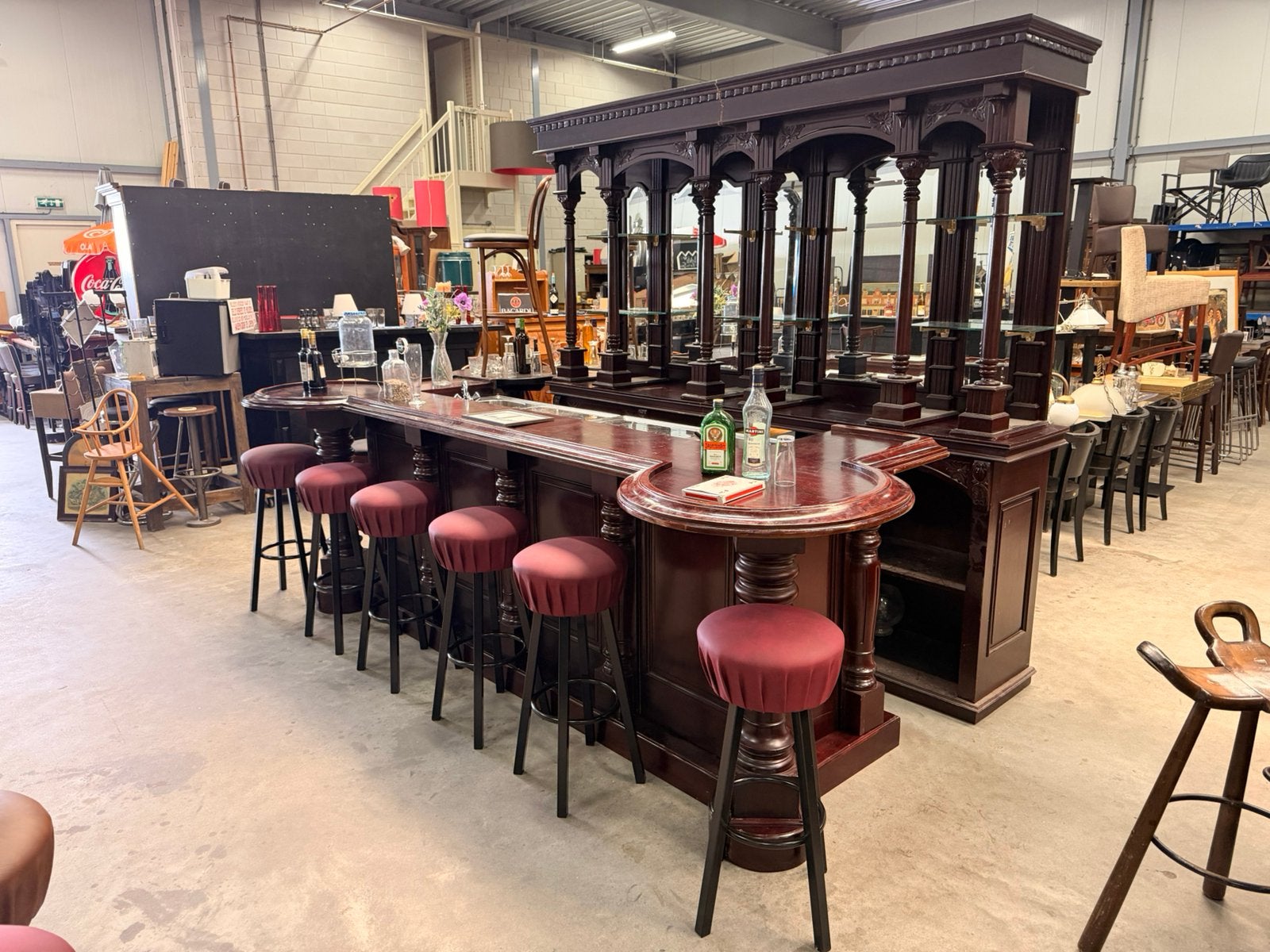 Mancave bar huisbar toog cafe kroeg huisbar 350 cm, Huis en Inrichting, Barren, Ophalen of Verzenden, Gebruikt