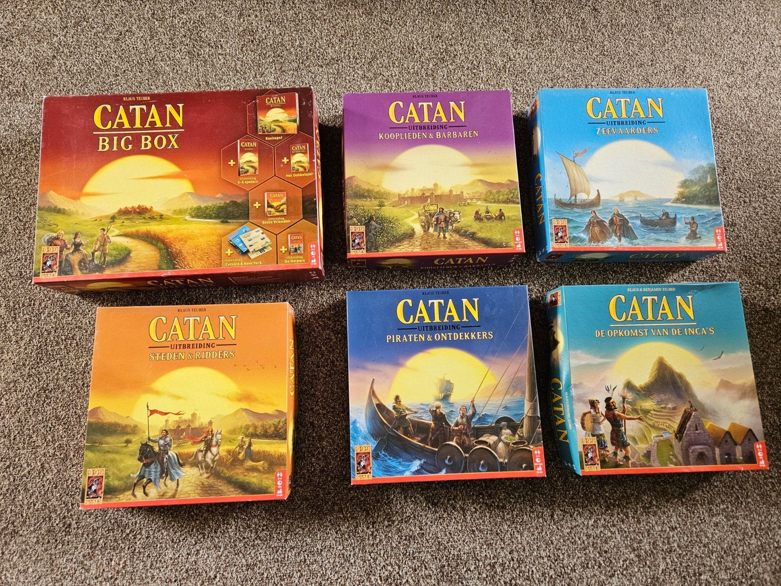 Catan Big Box en 5 uitbreidingen - Complete set!, Ophalen, Vijf spelers of meer, Zo goed als nieuw, 999 Games