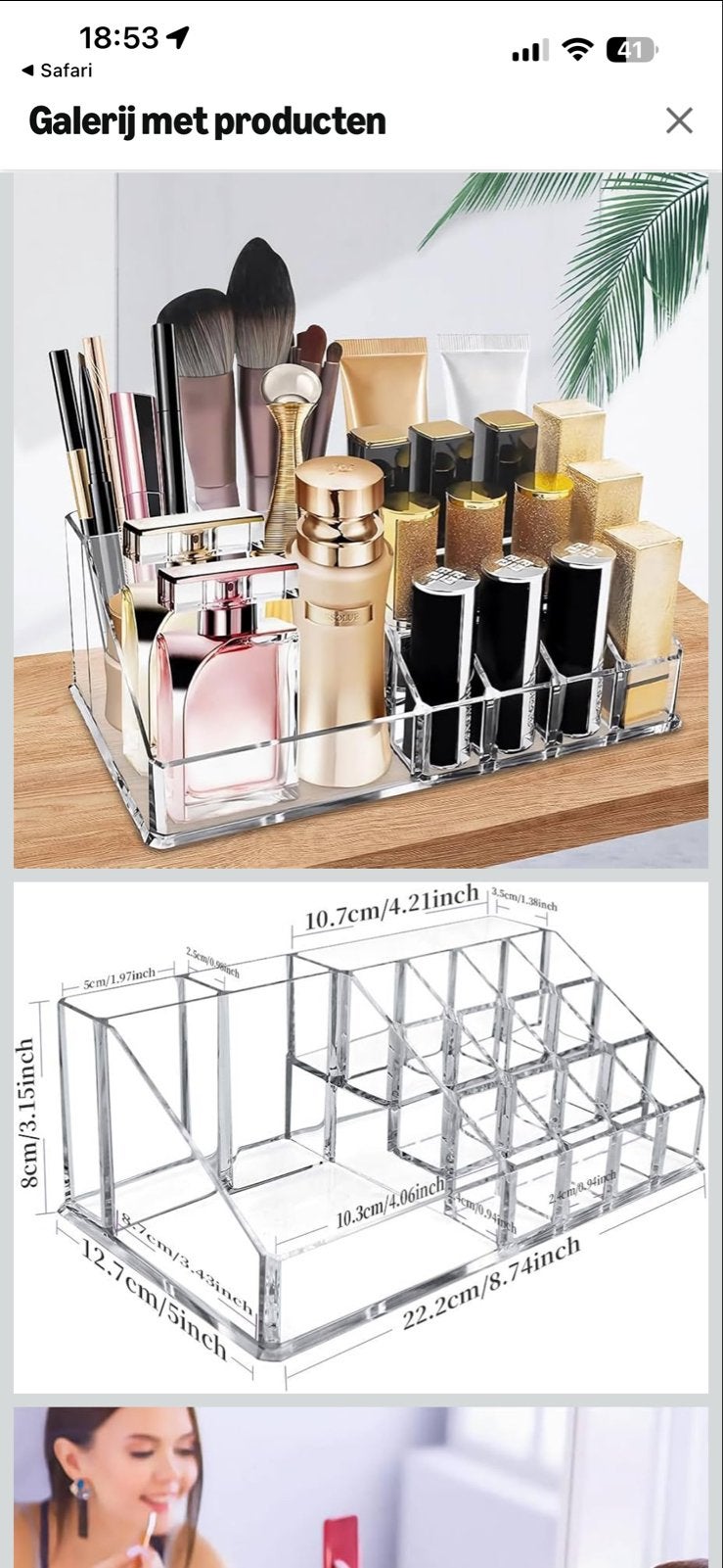 Make-up display, Sieraden, Tassen en Uiterlijk, Uiterlijk | Cosmetica en Make-up, Overige kleuren, Gehele gezicht, Nieuw, Ophalen of Verzenden