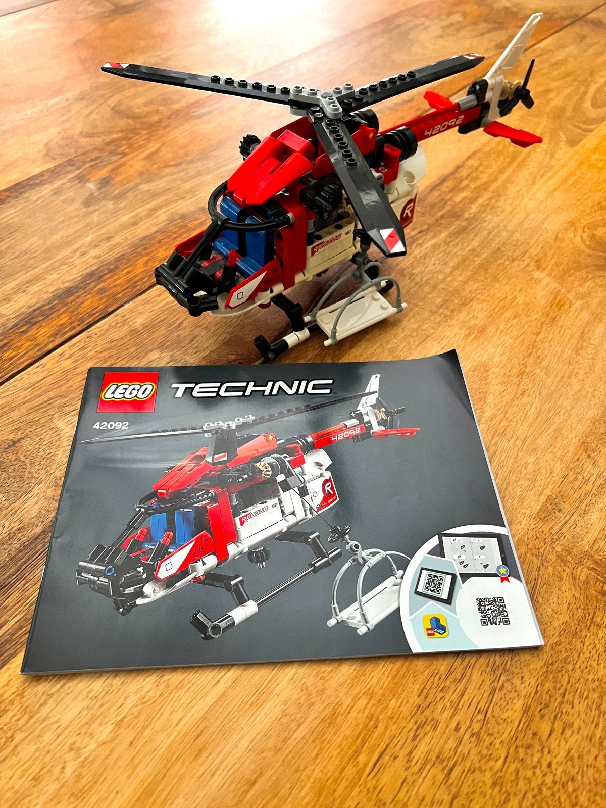 LEGO Technic 42092 Reddingshelikopter, Ophalen, Zo goed als nieuw, Overige merken