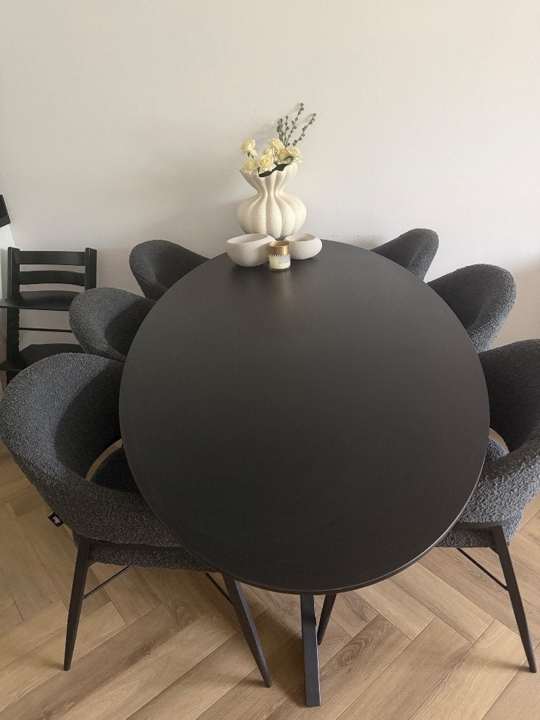 Eettafel/stoelen, Ophalen, Gebruikt, 50 tot 100 cm, Vijf personen of meer