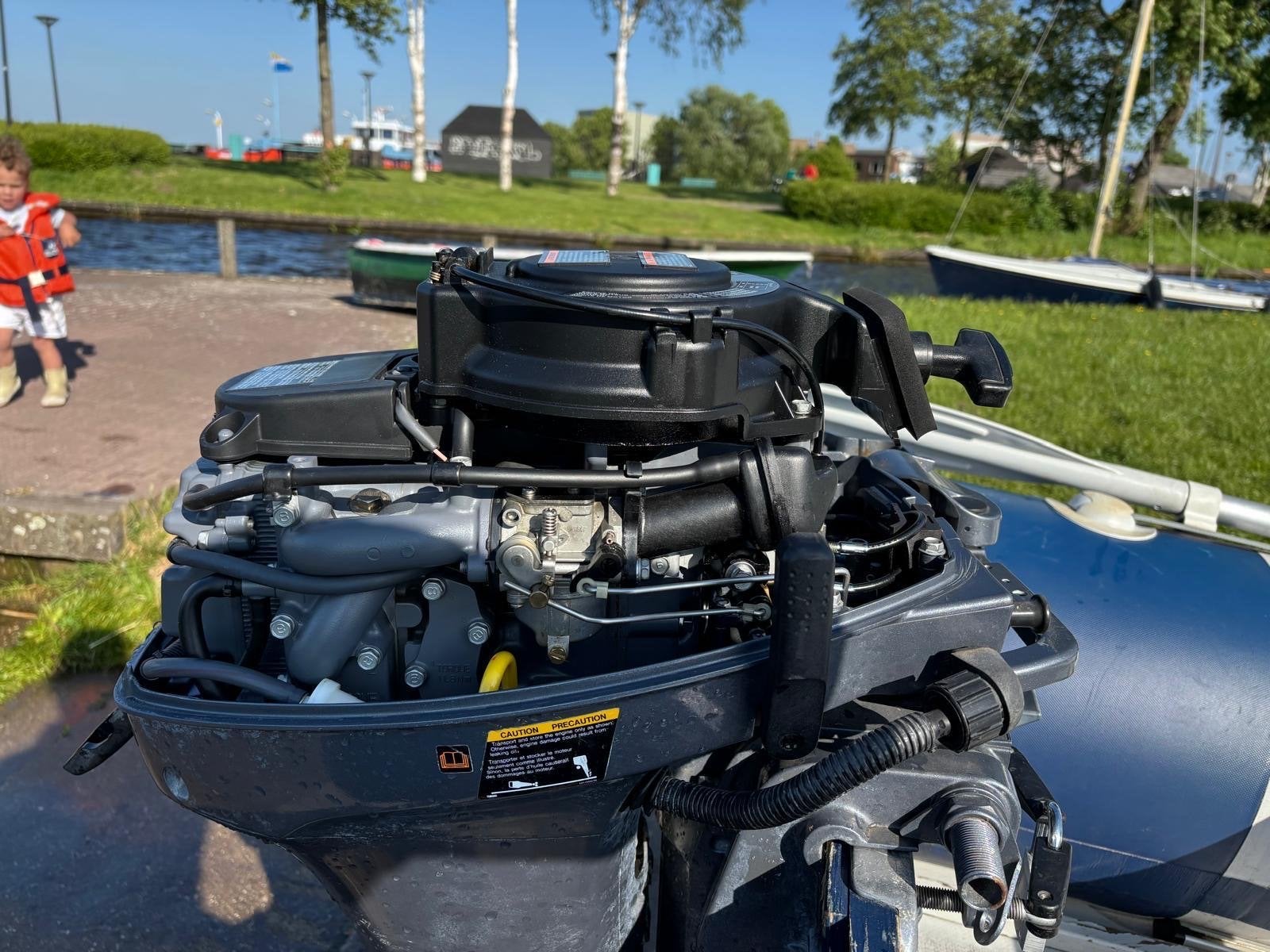 Zodiac rubberboot met Yamaha buitenboordmotor, Ophalen, Inclusief motor, Zodiac, Hout