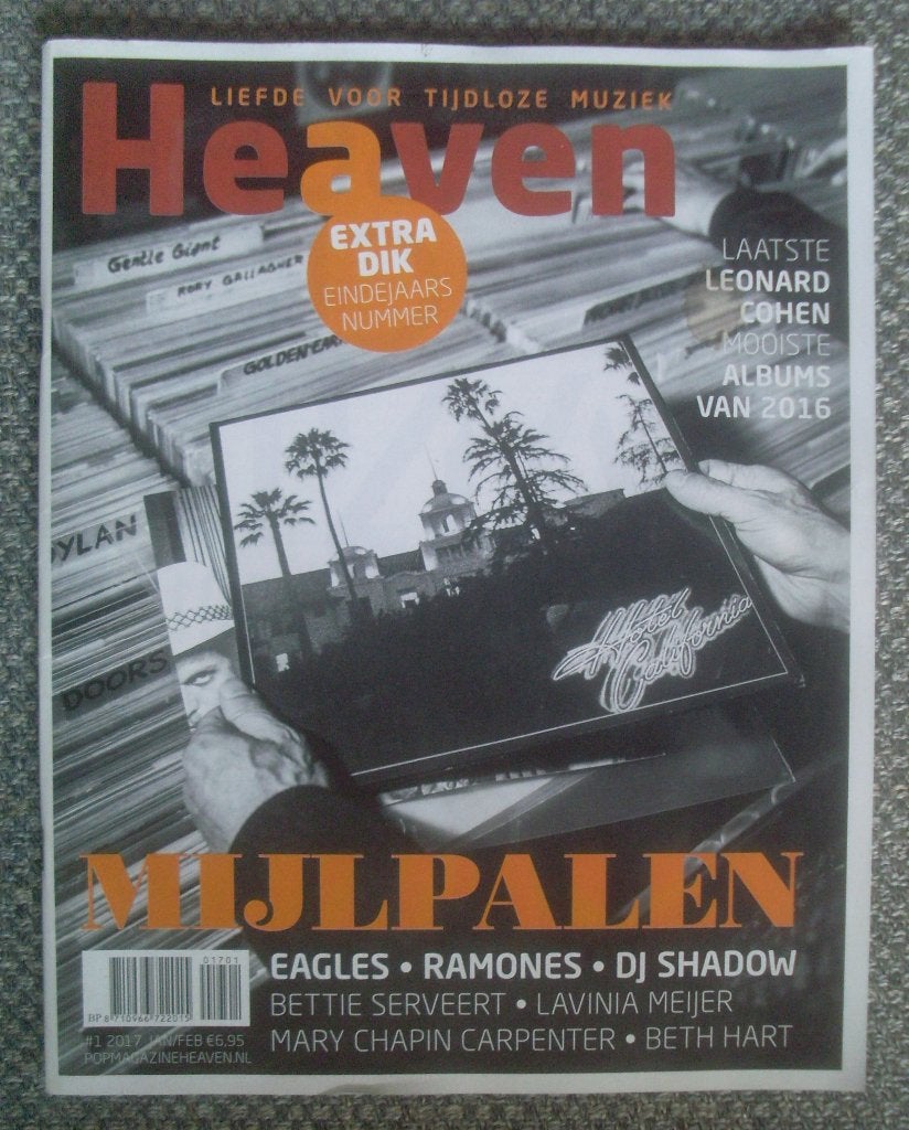 Heaven #1 2017 - oa Eagles Ramones Leonard Cohen Beth Hart, Ophalen of Verzenden, Gelezen, Muziek, Film of Tv