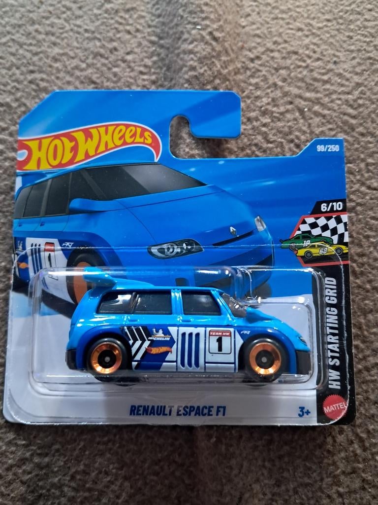 Hot Wheels Renault Espace F1 blauw nieuw in verpakking, Ophalen of Verzenden, Nieuw, Auto