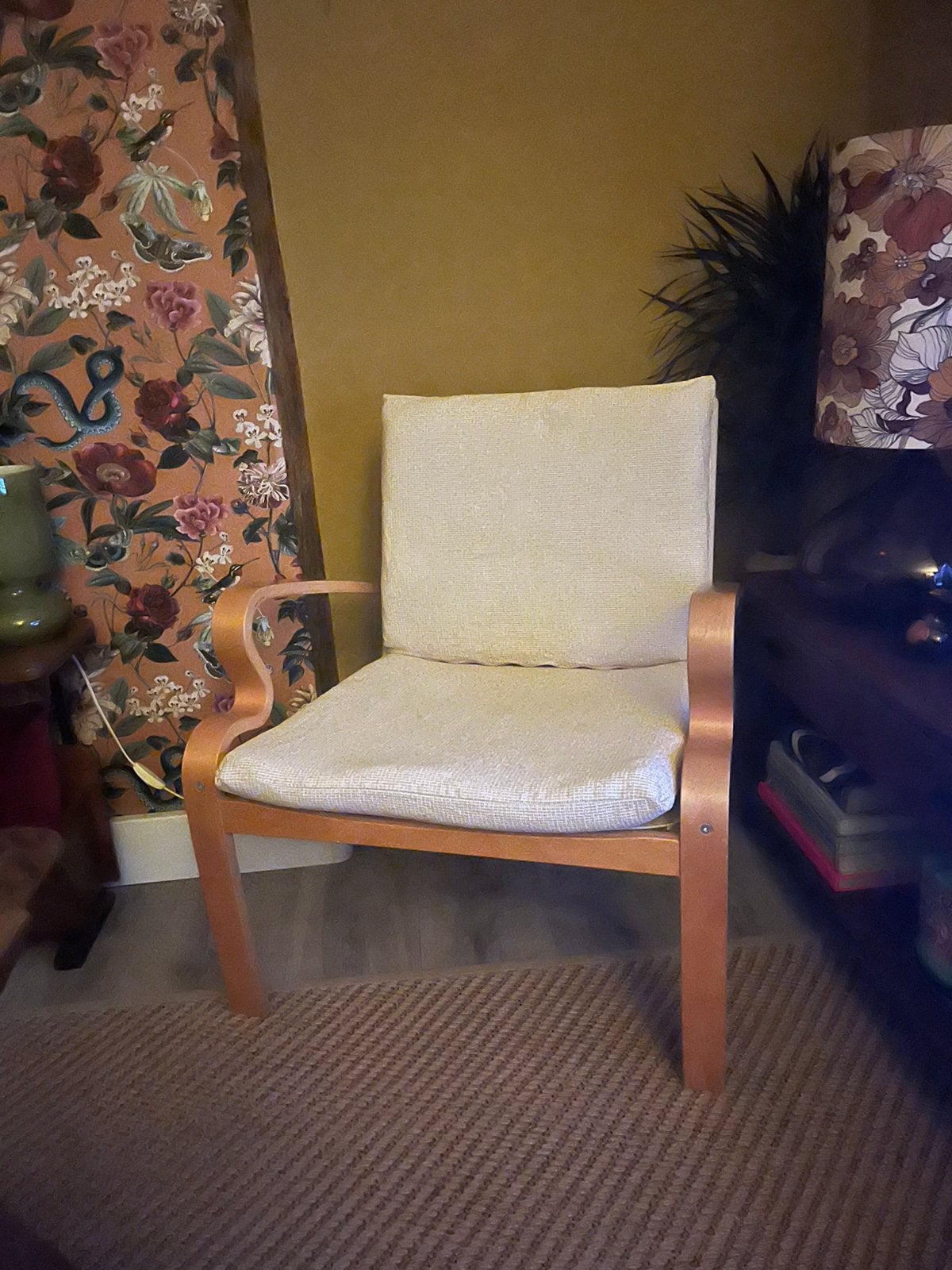 Vintage ikea fauteuil, Ophalen, Gebruikt, Minder dan 75 cm, Stof