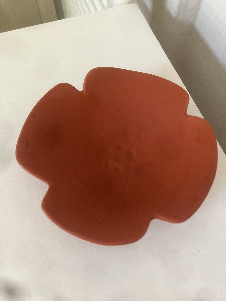 Mooi rood schaaltje in vorm van klaproos, merk Home Delight, Huis en Inrichting, Keuken | Servies, Keramiek, Ophalen of Verzenden