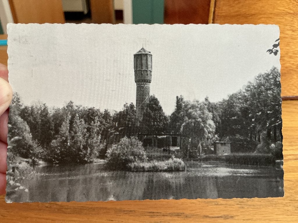 Bergen op Zoom met watertoren, Verzamelen, Verzenden, 1940 tot 1960, Gelopen, Noord-Brabant