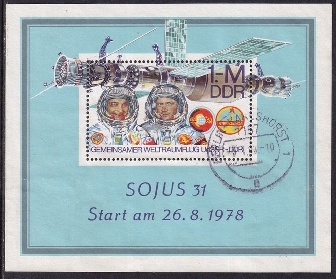 B493 – DDR Oost Duitsland michel blok 53 gestempeld ,, Verzenden, DDR, Gestempeld