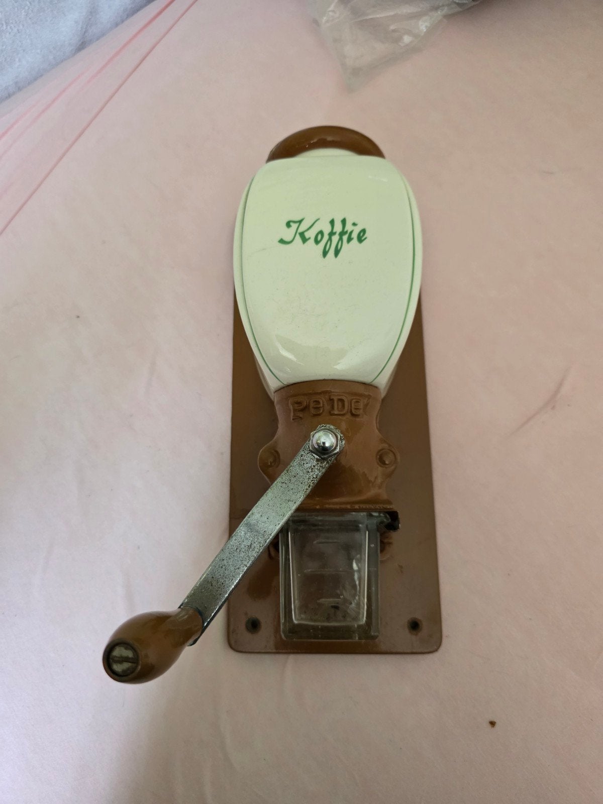Vintage Pede Koffiemolen - Compleet met gebruikssporen, Ophalen of Verzenden