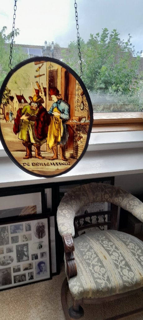 Glas in lood raamhanger, Ophalen of Verzenden