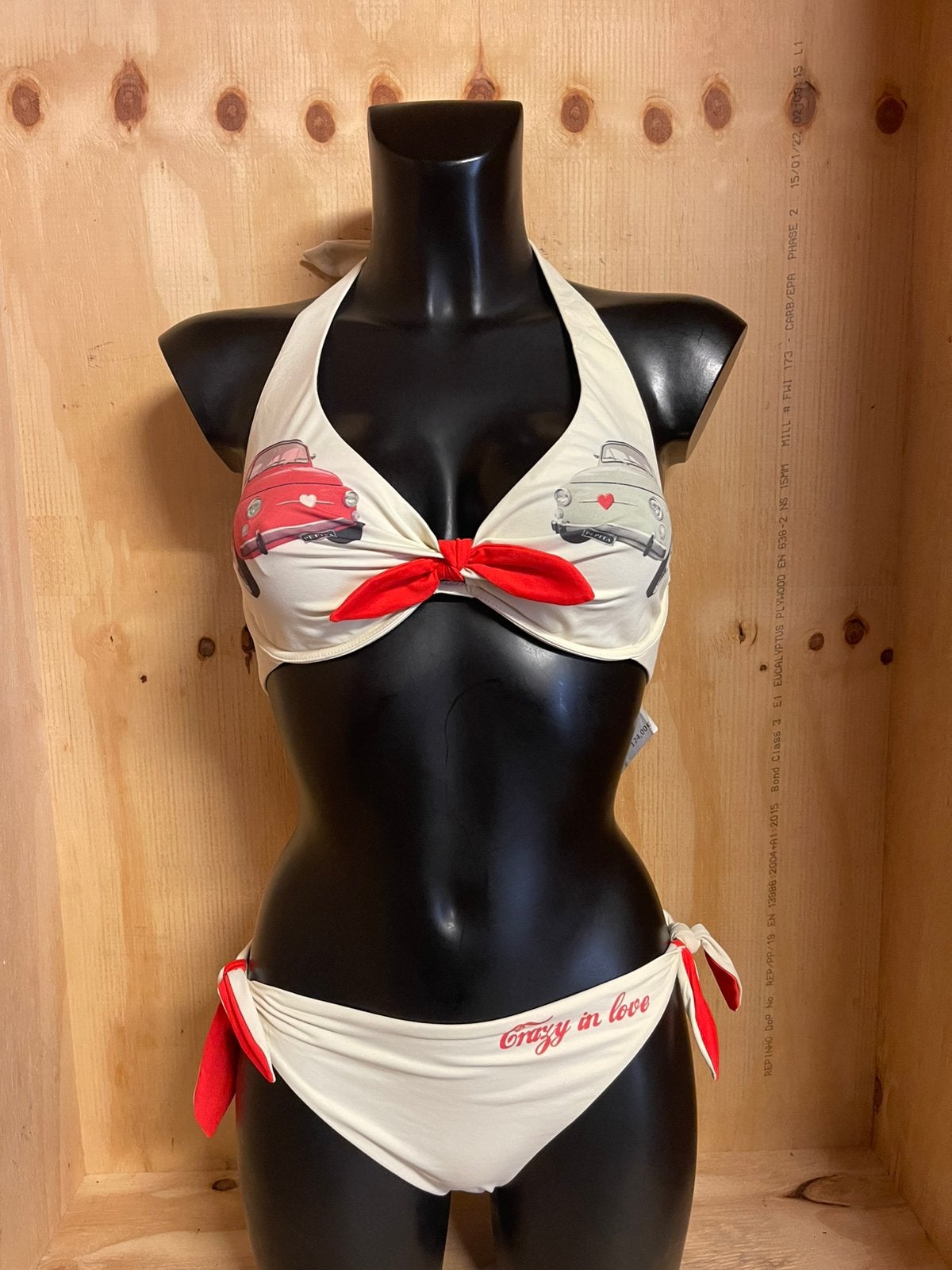 Pepita halter bikini maat v = 42 marylin ferreto, Verzenden, Nieuw, Overige kleuren, Bikini