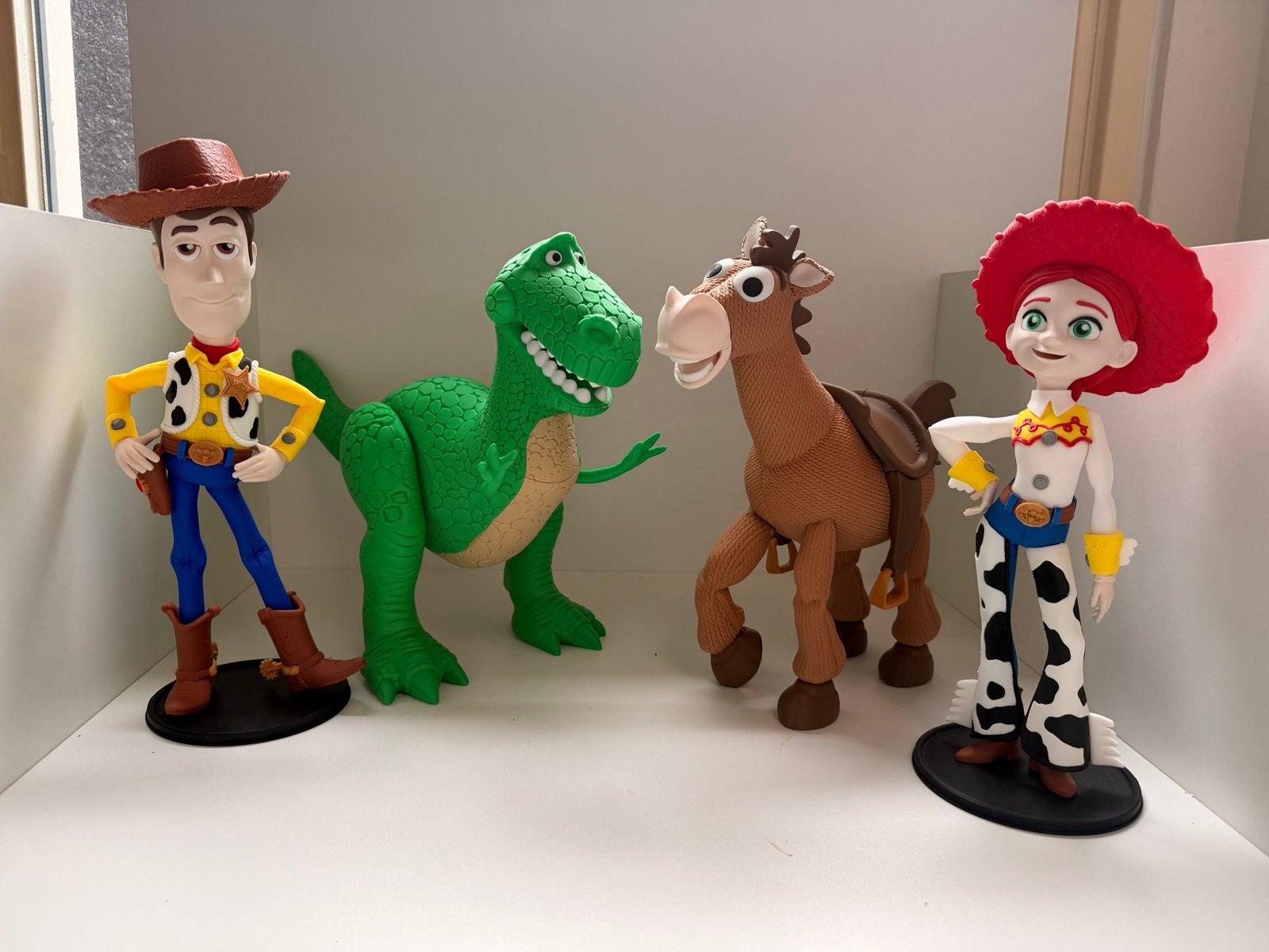 Toy Story Figuren: Woody, Jessie, Rex en Bullseye, Ophalen of Verzenden, Overige figuren, Nieuw, Beeldje of Figuurtje
