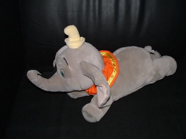 DISNEY OLIFANT DOMBO VELOURS GRIJS MET ORANJE/GELE, Ophalen of Verzenden, Nieuw, Overige typen