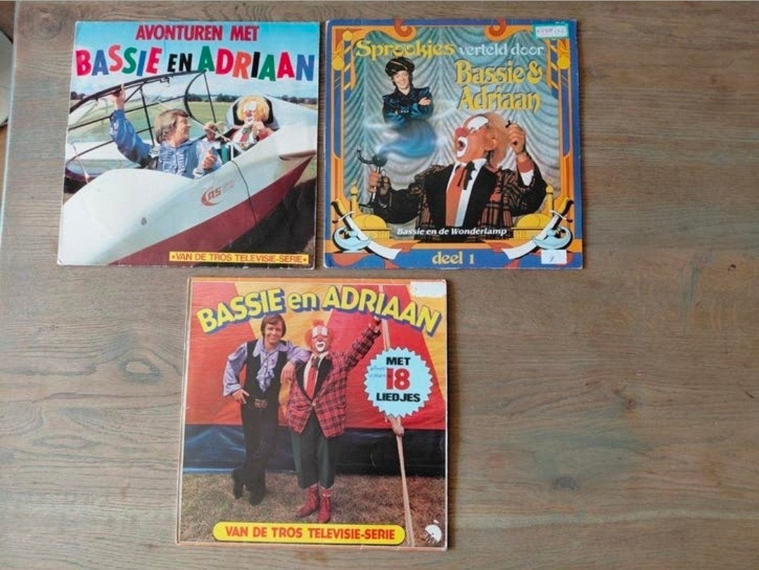 3 Bassie en Adriaan vinyl platen. Lp's. 1978,1979 & 1980., Ophalen of Verzenden, Muziek, 6 tot 9 jaar, 1970 - 1979