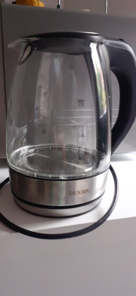 Waterkoker glas, 1 tot 2 liter, Ophalen, Gebruikt