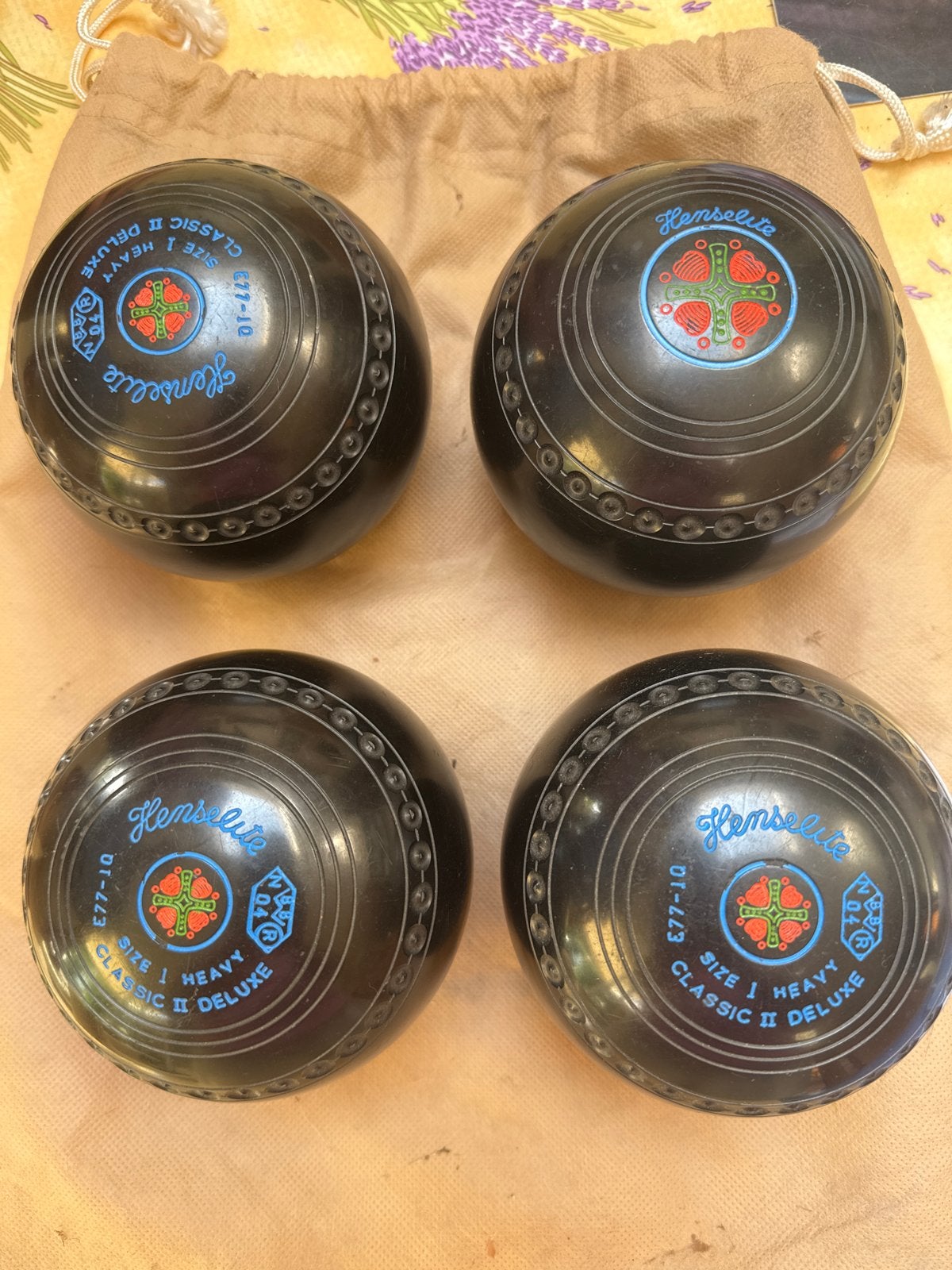 Henselite Classic II Deluxe Bowls Set (Maat 1, Zwaar), Sport en Fitness, Ophalen of Verzenden, Gebruikt