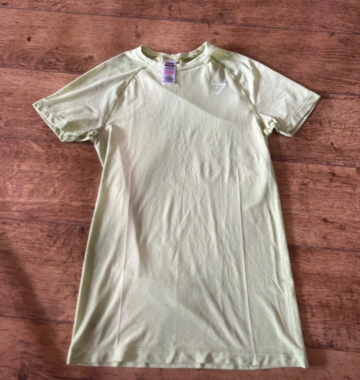 Gymshark shirt, Ophalen of Verzenden, Zo goed als nieuw, Maat 46 (S) of kleiner, Groen