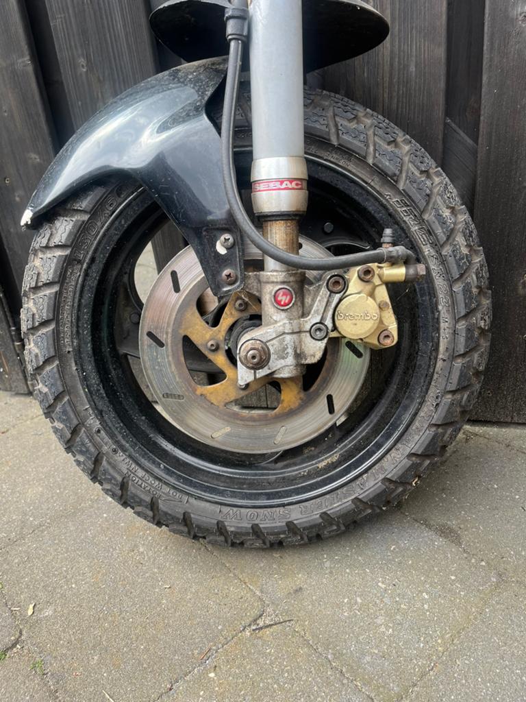 Scooter velg en band 13 inch piaggio NRG, Ophalen, Gebruikt, Overige typen, Overige merken