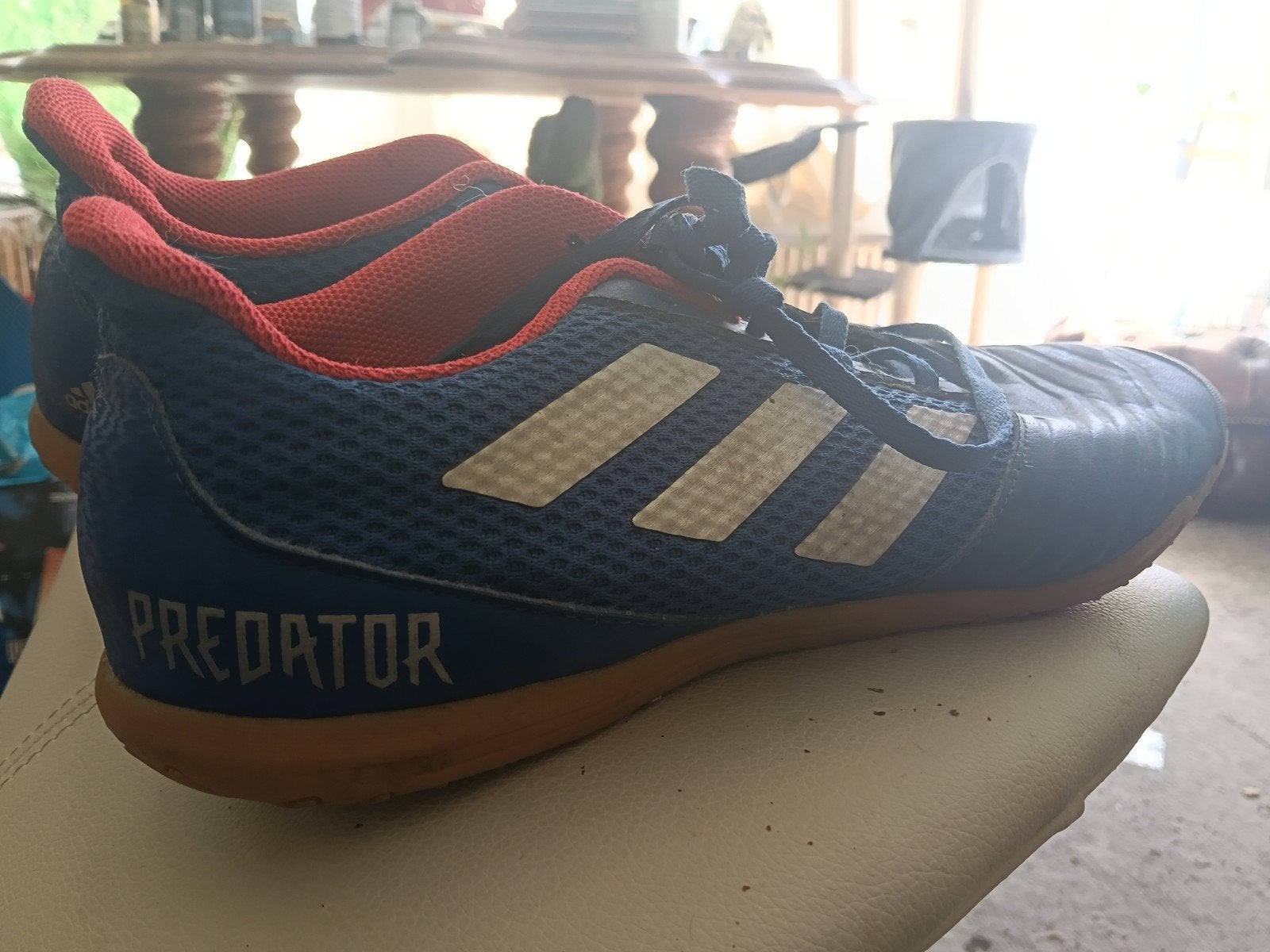 Gebruikte Adidas Predator zaalvoetbalschoenen - Maat 45.5, Sport en Fitness, Ophalen of Verzenden, Gebruikt, Schoenen