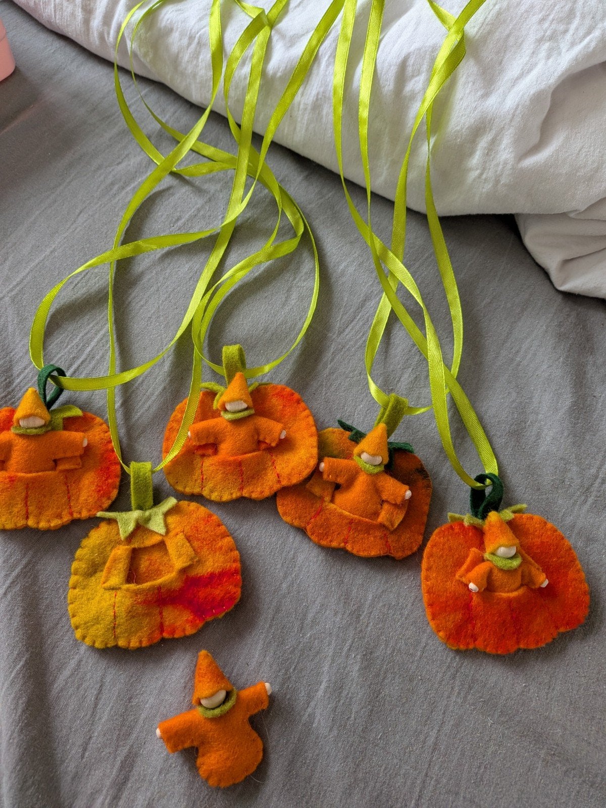 Pompoen mannetje ketting, Ophalen of Verzenden, Nieuw, Figuurtje(s), Wolvilt