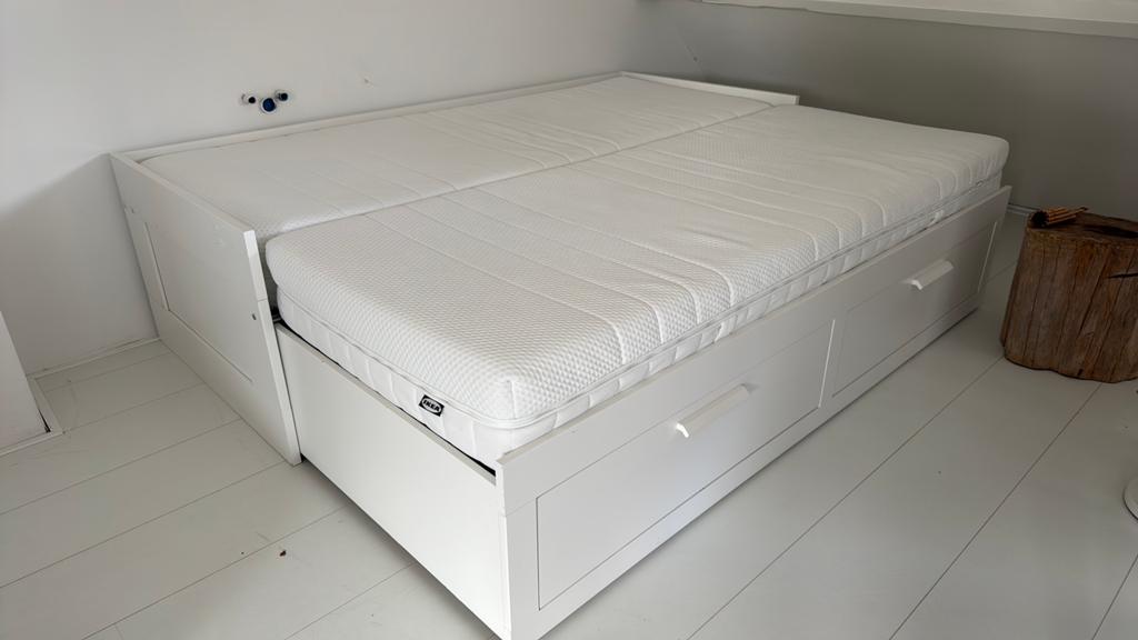 2 x Ikea AKREHAMN matras 80 x 200, Ophalen, Zo goed als nieuw, Eenpersoons, 80 cm