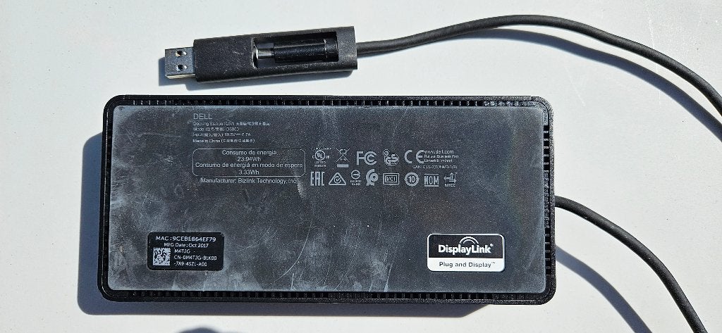 Dell D6000 USB-C Docking Station met 130W adapter, Ophalen, Dell, Docking station, Gebruikt