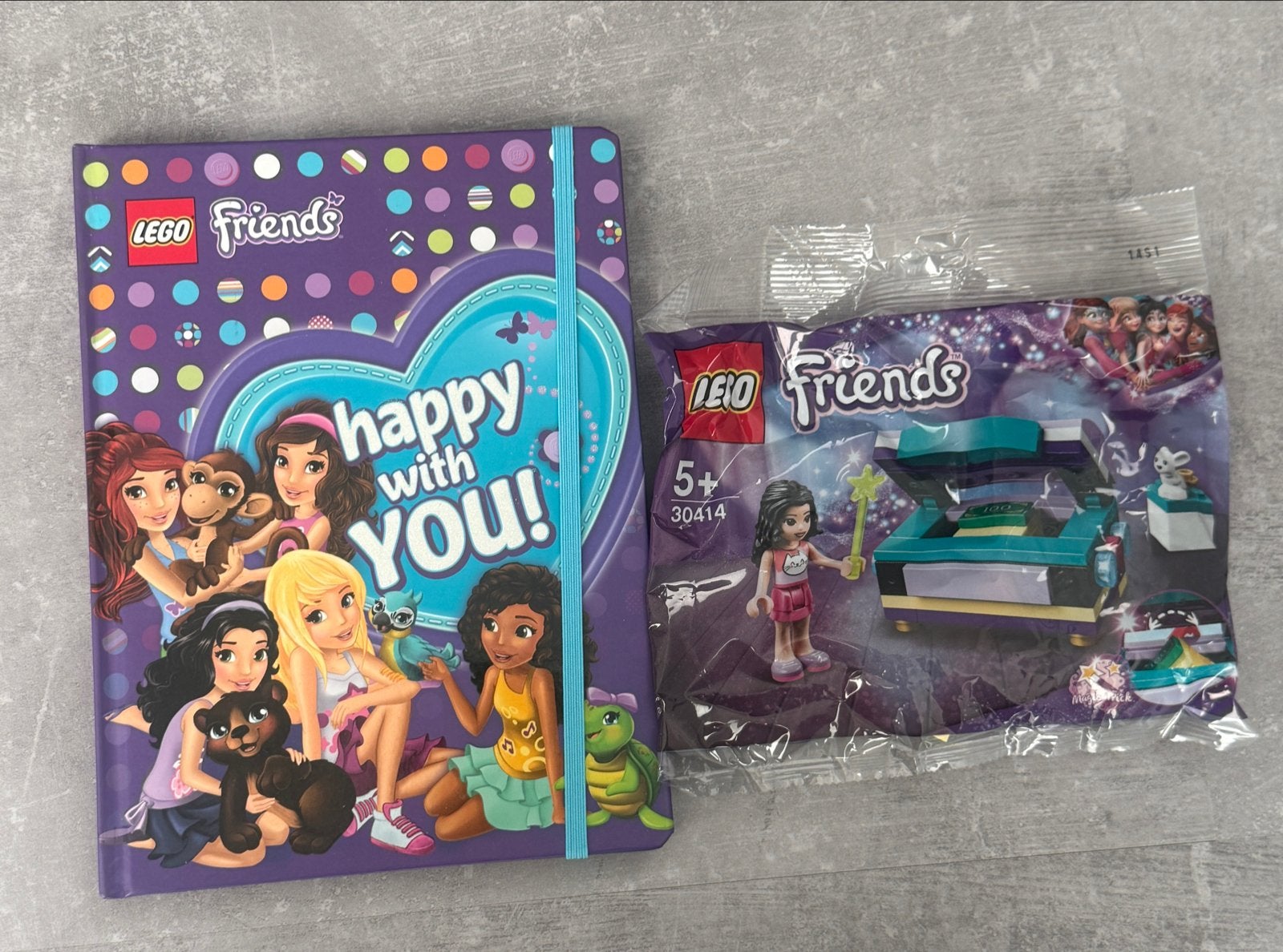 Lego Friends Notitieboekje & Polybag 30414, Inclusief minifiguren, Lego, Nieuw, Friends