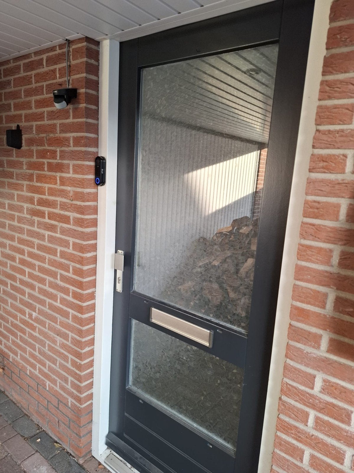 hardhouten voordeur, Ophalen, Gebruikt, Buitendeur, 200 tot 215 cm