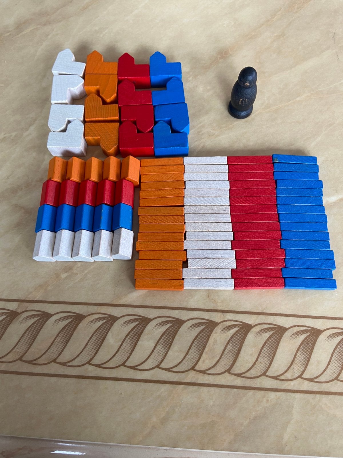 Kolonisten van Catan speelstukken hout, Ophalen of Verzenden, Gebruikt