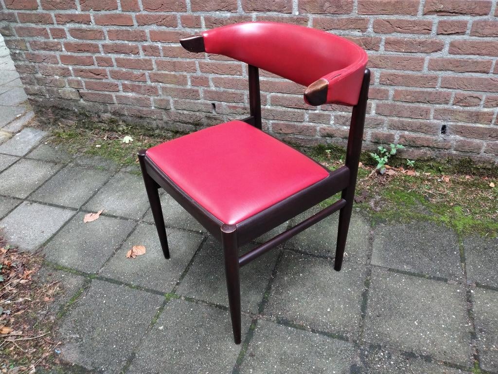 Awa vintage koehoorn stoel cowhorn chair, Ophalen, Gebruikt, Vintage mid century, Eén
