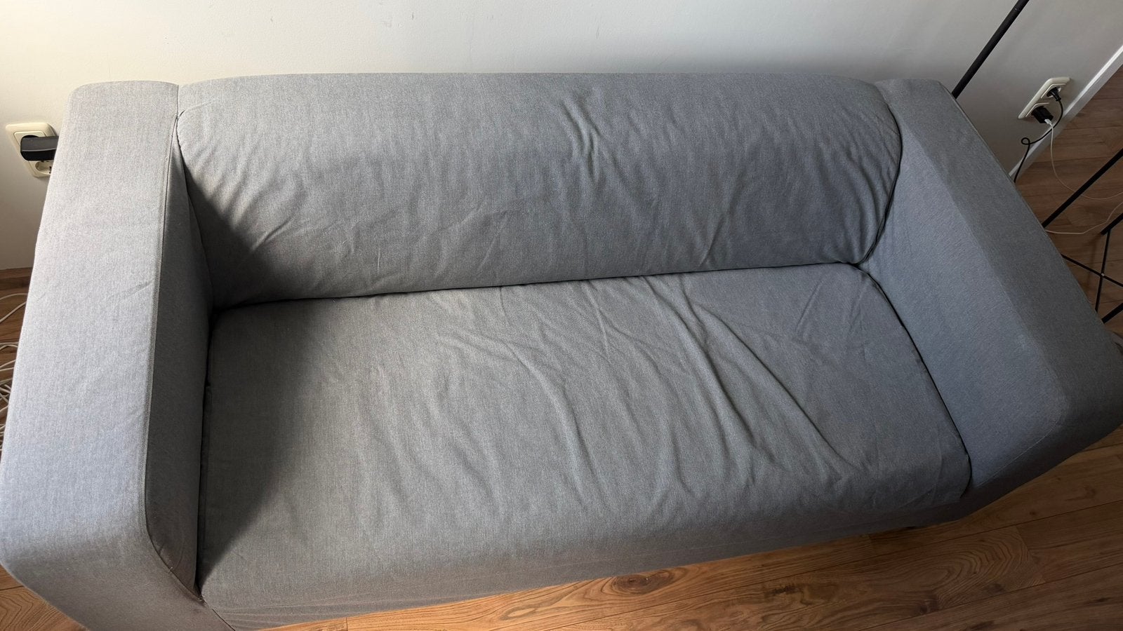 2-zitsbank Ikea Klippan grijs, Ophalen, 150 tot 200 cm, Tweepersoons, 75 tot 100 cm