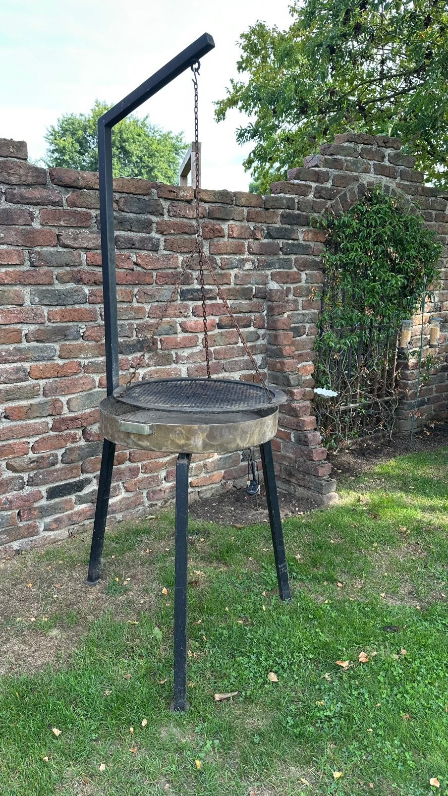 Handgemaakte bbq driepoot, Ophalen, Gebruikt