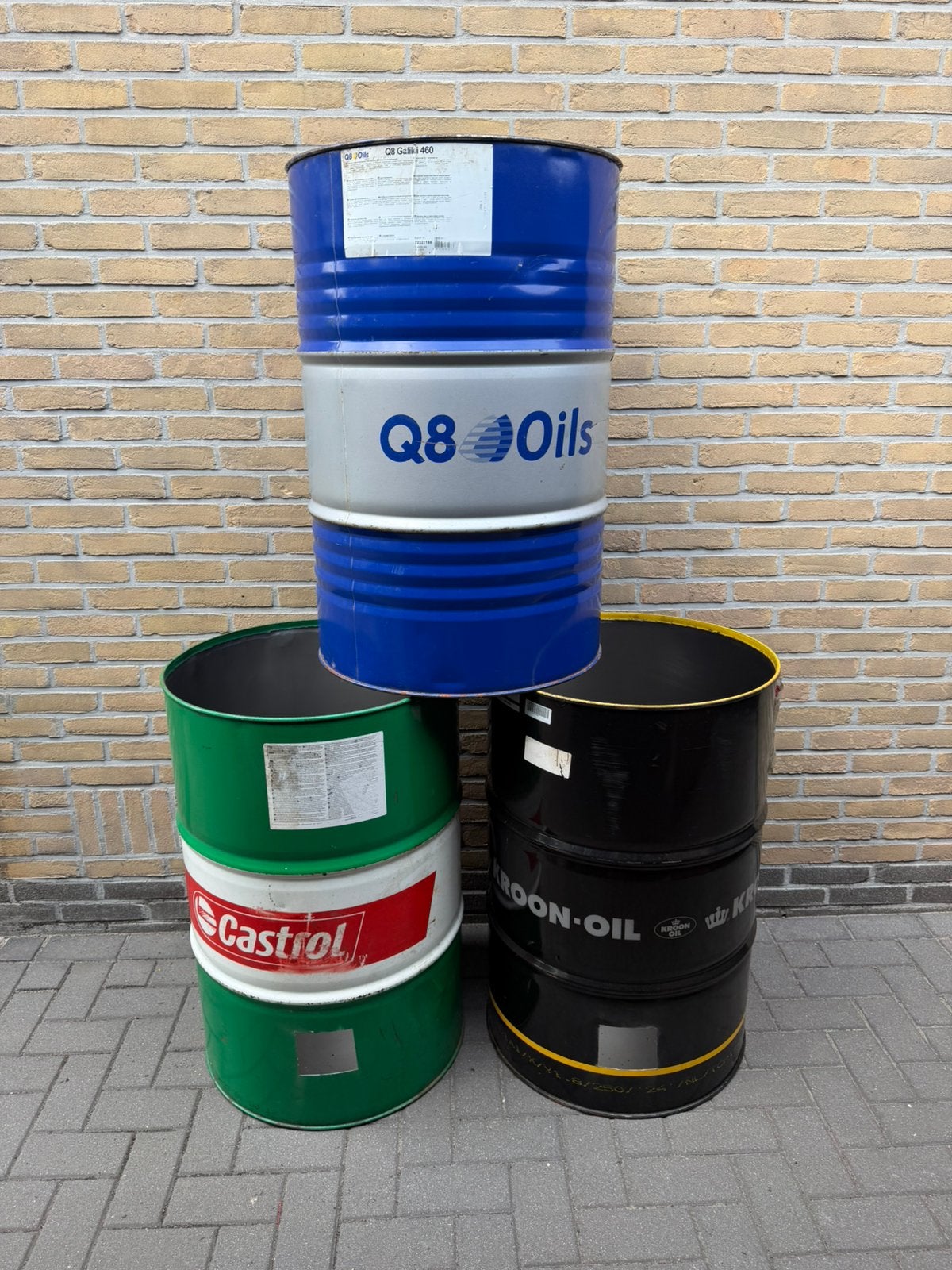 Vuurton Vuurtonnen olievat 200 Liter 60 Liter brandton, Tuin en Terras, Ophalen, Vuurton