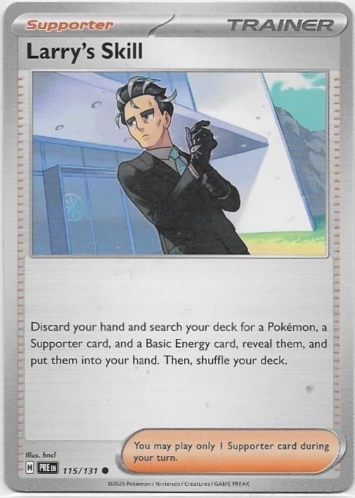 Prismatic Evolutions,  Larry's Skill [common] 115/131, Ophalen of Verzenden, Nieuw, Losse kaart