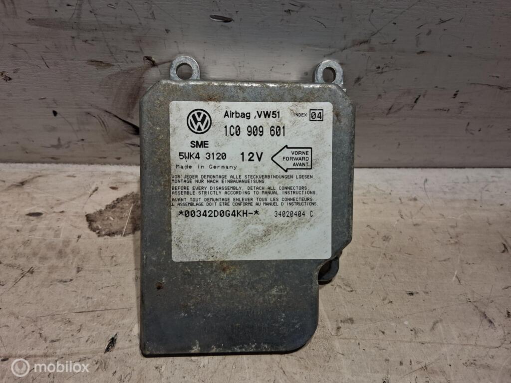 Airbagmodule Vw Lupo 1.4 mpi ('98-'05) 1C0909601, Gebruikt, Volkswagen, Ophalen of Verzenden